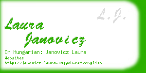 laura janovicz business card